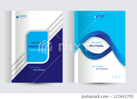 Corporate Business Proposal Catalog cover Design Template Concepts 122642705