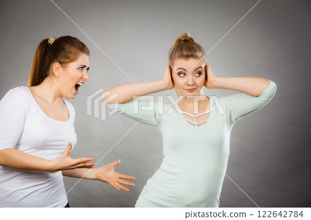 Two women having argue Two women having argue 122642784