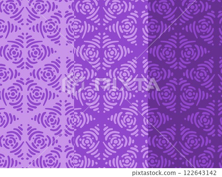 Seamless Purple Ornamental Pattern 122643142