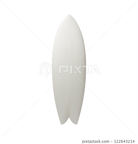 White surfboard vector object illustration. Surf board 122643214