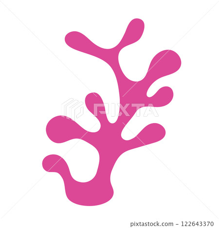 Coral icon. Resume isolated illustration on white background. Coral icon. Resume isolated illustration on white background. 122643370