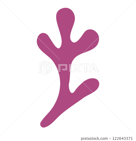 Coral icon. Resume isolated illustration on white background. 122643371