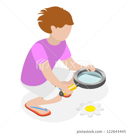 3D Isometric Flat Illustration of Five Senses. Item 2 3D Isometric Flat Illustration of Five Senses. Item 2 122643445
