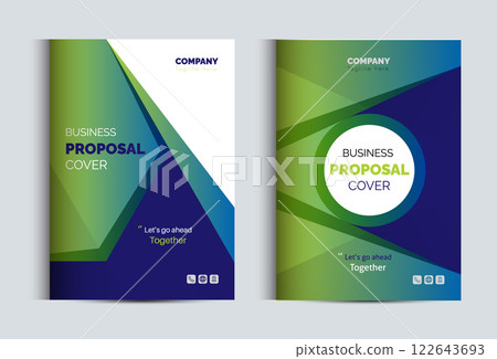 Corporate Business Proposal Catalog cover Design Template concepts 122643693