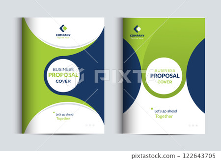 Corporate Business Proposal Catalog cover Design Template concepts 122643705