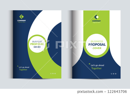 Corporate Business Proposal Catalog cover Design Template concepts 122643706