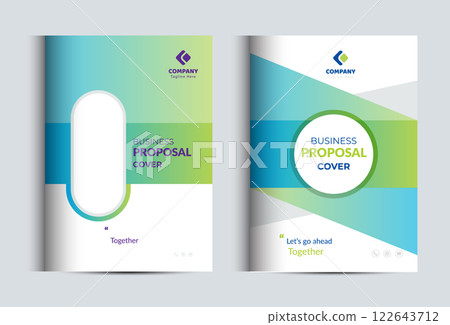 Corporate Business Proposal Catalog cover Design Template concepts 122643712