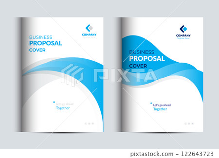 Corporate Business Proposal Catalog cover Design Template concepts 122643723