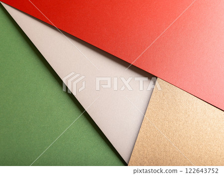 Festive wrapping paper with a glossy texture in red, green, and white, elegant and decorative Festive wrapping paper with a glossy texture in red, green, and white, elegant and decorative 122643752