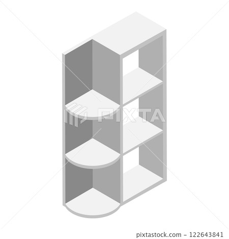3D Isometric Flat  Set of Kitchen Cabinets. Item 6 122643841