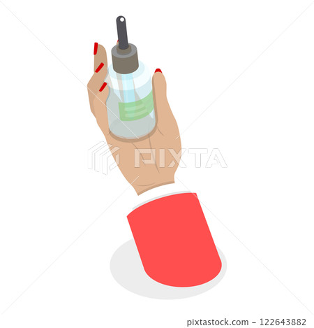 3D Isometric Flat Illustration of Skin Care. Item 3 3D Isometric Flat Illustration of Skin Care. Item 3 122643882