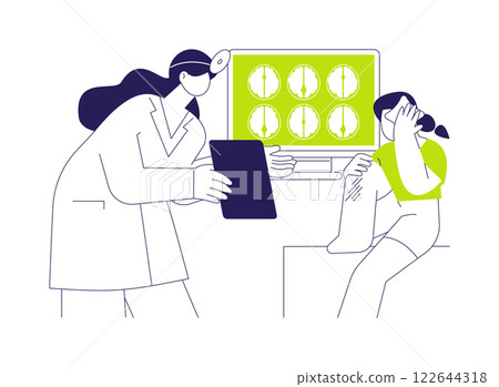 Pediatric trauma abstract concept vector illustration. Pediatric trauma abstract concept vector illustration. 122644318
