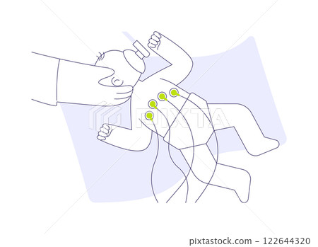 Neonatal surgery abstract concept vector illustration. 122644320