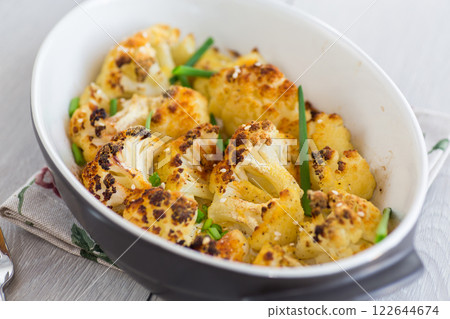 Fragrant Ruddy Cabbage with Seasonings and Herbs 122644674