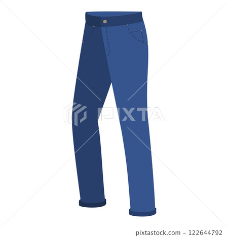 3D Isometric Flat  Set of Jeans Styles. Item 9 122644792