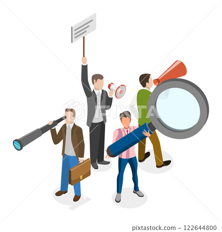 3D Isometric Flat Illustration of Human Resources. Item 3 3D Isometric Flat Illustration of Human Resources. Item 3 122644800