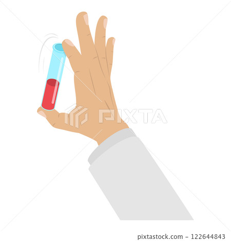 3D Isometric Flat  Illustration of Blood Test. Item 1 122644843