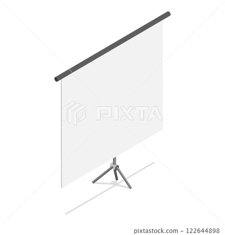 3D Isometric Flat Set of Photo Studio Equipment Items. Item 7 3D Isometric Flat Set of Photo Studio Equipment Items. Item 7 122644898