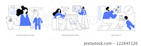 Expecting a baby isolated cartoon vector illustrations se Expecting a baby isolated cartoon vector illustrations se 122645126