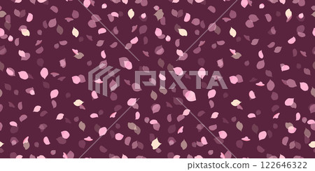 Seamless pattern rose petals pink on a dark background. Hand drawing. Not AI, Vector illustration. Seamless pattern rose petals pink on a dark background. Hand drawing. Not AI, Vector illustration. 122646322