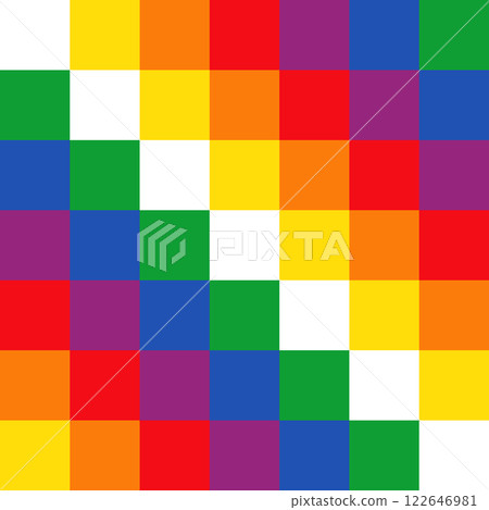 Wiphala - flag of Bolivia 122646981