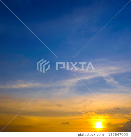 Cloudy sky and bright sunrise Cloudy sky and bright sunrise 122647003