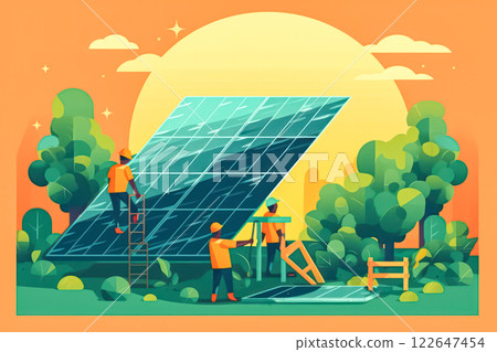 illustration of men and women making sustainable, eco friendly lifestyle choices illustration of men and women making sustainable, eco friendly lifestyle choices 122647454