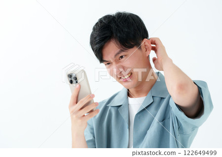 Male smartphone Male smartphone 122649499