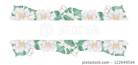 watercolor, frame, foliage 122649584