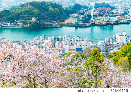 Onomichi: Cherry blossoms in full bloom at Senkoji Park 122649796