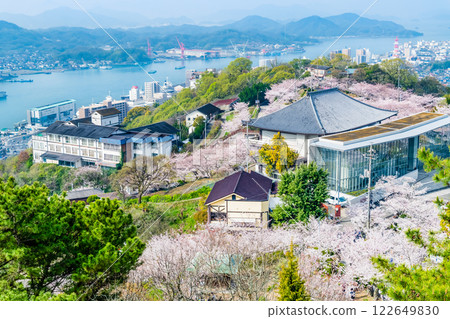 Onomichi: Cherry blossoms in full bloom at Senkoji Park 122649830