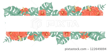 flower, frame, hibiscus 122649894