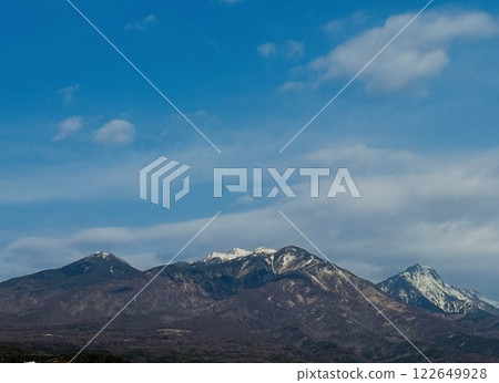 八岳的冬季白雪皚皚美景 八岳的冬季白雪皚皚美景 122649928