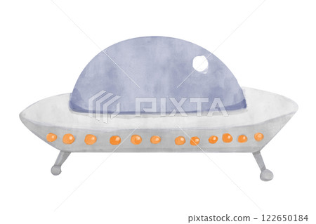 spaceship, watercolor, space 122650184