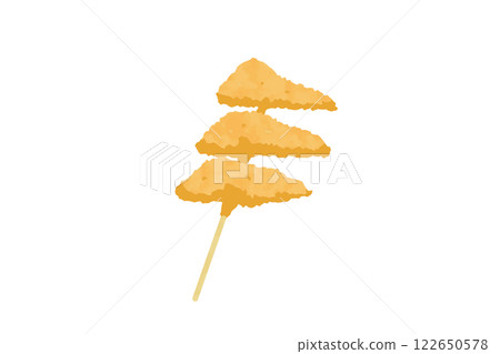 Vector illustration of cartilage skewered meat Vector illustration of cartilage skewered meat 122650578