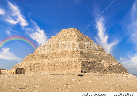 薩卡拉美麗的階梯金字塔，世界遺產 122651658