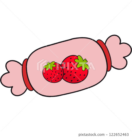 The illustration of a candy 122652463
