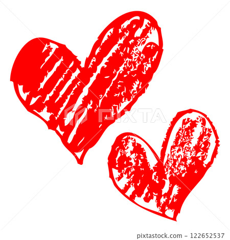 手繪心臟插畫素材 122652537
