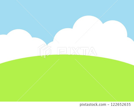 Grassland, clouds and sky background (wallpaper) 122652635