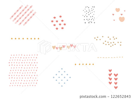 Heart material set 122652843