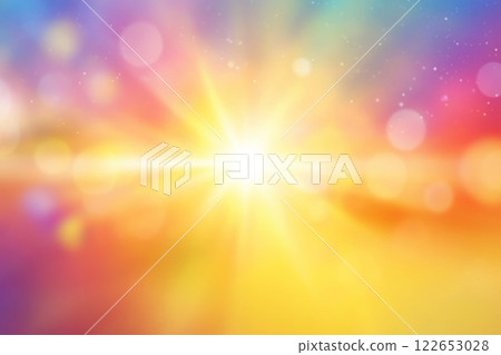 Vibrant abstract background with colorful light burst 122653028
