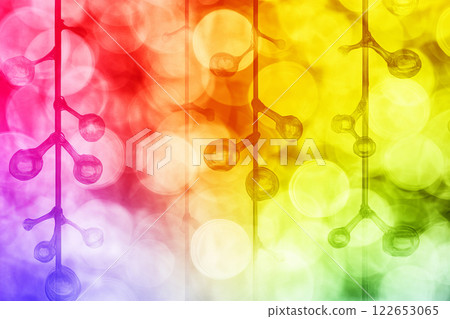 Colorful abstract background with bokeh and branches Colorful abstract background with bokeh and branches 122653065