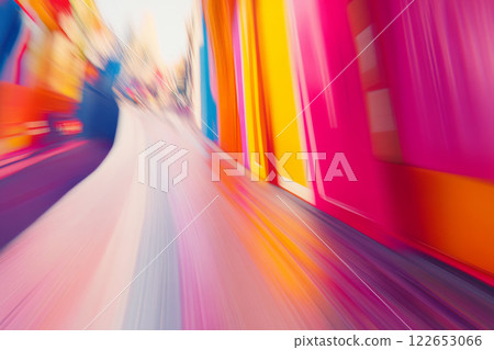 Vibrant abstract motion blur with colorful lines Vibrant abstract motion blur with colorful lines 122653066