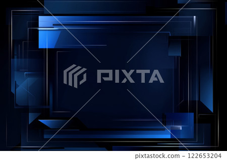 Abstract digital technology background with blue rectangles Abstract digital technology background with blue rectangles 122653204
