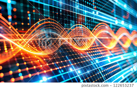 Waves of information and data, models that define the future of communications Waves of information and data, models that define the future of communications 122653237