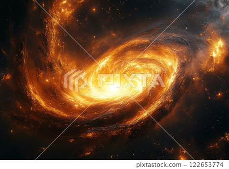 一顆恆星被吸進黑洞的事件視界 122653774