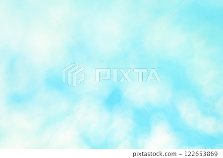 柔和的藍色散景/圓形散景背景 122653869