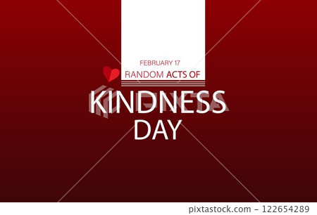 Vector EPS 10 Illustration Design for Random Acts of Kindness Day on February 17 122654289