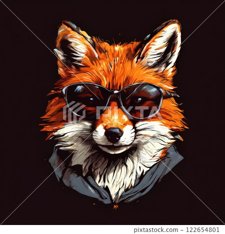 the AI Image Generator, Stylish Cat Wearing Sunglasses 122654801