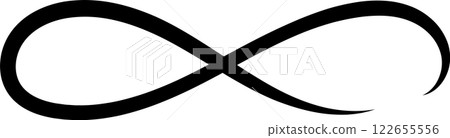 Black infinity symbol is representing the concept of eternity, limitlessness, endless possibilities, the eternal return, and everlasting love Black infinity symbol is representing the concept of eternity, limitlessness, endless possibilities, the eternal return, and everlasting love 122655556